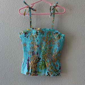 Girl’s Vineyard Vines Smocked Tank, 10-12